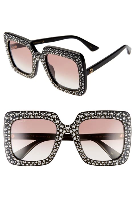 gucci diana crystal|Gucci crystal embellished sunglasses.